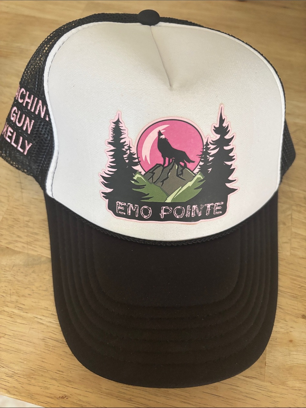 Emo Pointe Pink and Black Trucker Hat